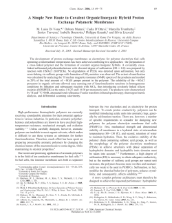 A Simple New Route to Covalent Organic/Inorganic Hybrid Proton