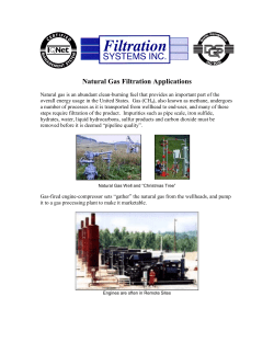 Natural Gas Filtration Applications
