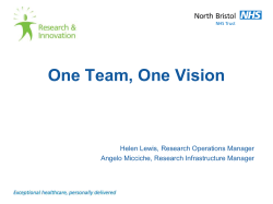 One Team, One Vision