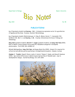 Department of Biology - Waco