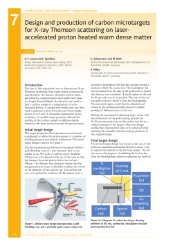 Design and production of carbon microtargets for X
