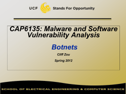 Botnets - UCF CS