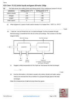 KS3 Chem 7G EQ Solids liquids and gases 60marks 16Pgs