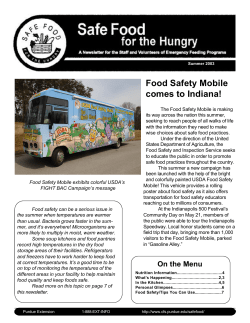 Food Safety Mobile comes to Indiana!