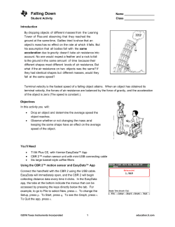 Falling Down - TI Education