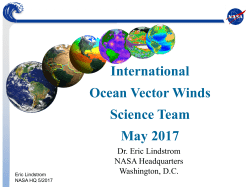 International Ocean Vector Winds Science Team May 2017