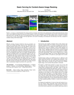 Seam Carving for Content