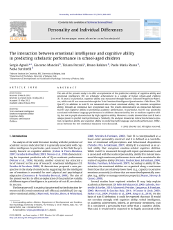 The interaction between emotional intelligence and cognitive ability
