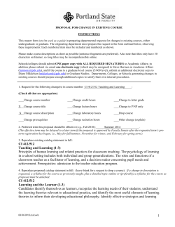 PORTLAND STATE UNIVERSITY