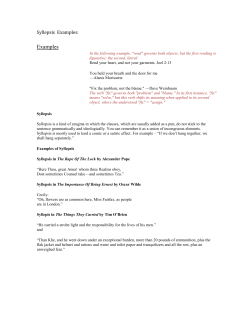 Examples of Syllepsis - mrspenalora-AP