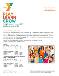 play learn grow - YMCA of Greater Seattle