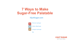 7 Ways to Make Sugar-Free Palatable