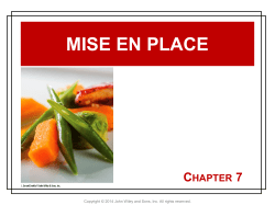 Chapter 7 Mise En Place