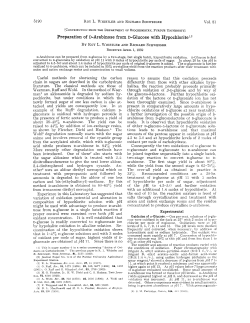 Preparation of D-Arabinose from D-Glucose with Hypochlorite1,2