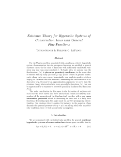 Existence Theory for Hyperbolic Systems of Conservation Laws with
