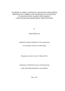 numerical simulations of concentration-depth