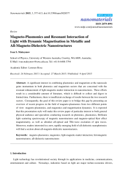 Magneto-Plasmonics and Resonant Interaction of Light