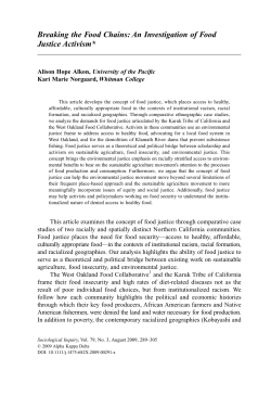 Breaking the Food Chains: An Investigation of