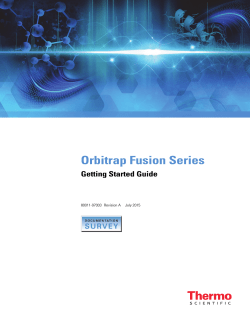 Orbitrap Fusion Series Getting Started Guide Revision A