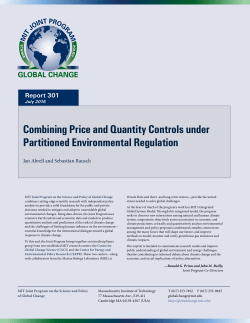 Combining Price and Quantity Controls under Partitioned