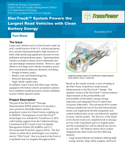 ElecTruck&trade; System Powers the Largest Road