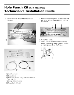 Hole Punch Kit - OKI Data Americas