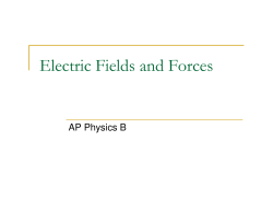 Electric Fields and Forces