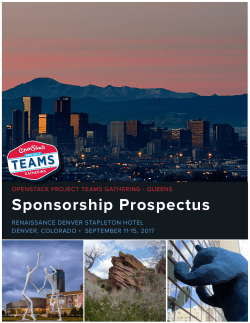 Sponsorship Prospectus