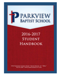 2016-2017 Student Handbook