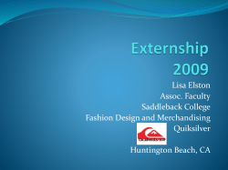 Externship 2009 - Saddleback College