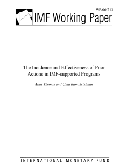 The Incidence and Effectiveness of Prior Actions in IMF