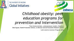 Oral Presentation - Arizona Prevention Research Center