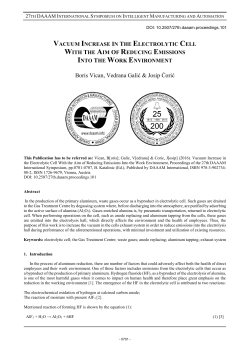 27th DAAAM International Symposium on Intelligent Manufacturing