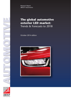 The global automotive exterior LED market: