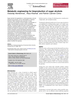 Metabolic engineering for bioproduction of sugar alcohols