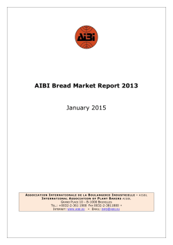 AIBI Bread Market Report 2013 January 2015