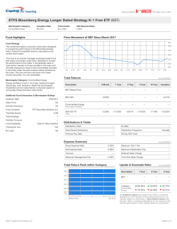 ETFS Bloomberg Energy Longer Dated Strategy K