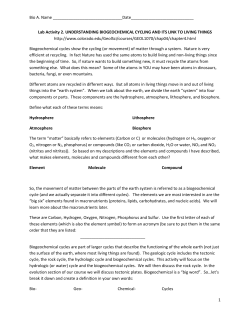 Bio A. Name Date____________________________ Lab Activity 2