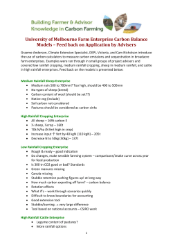 Farm Enterprise Carbon Balance Models_Adviser Feedback