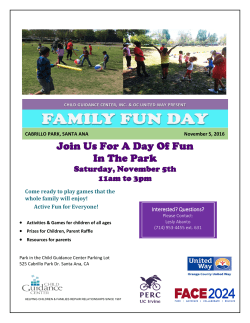 Come ready to play games that the whole family will enjoy! Active