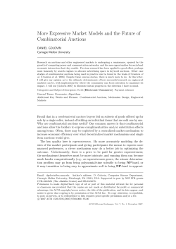 More Expressive Market Models and the Future of