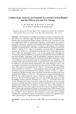 A Multi-Scale Analysis of a National Terrestrial Carbon