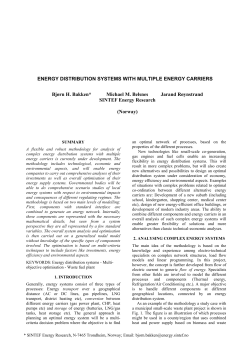 Energy Distribution Systems with Multiple Energy Carriers