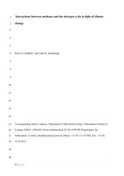 Interactions between methane and the nitrogen cycle in light of