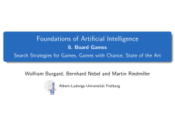 Foundations of Artificial Intelligence