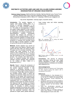 ENZYMATIC ACTIVITIES (AMYLASE AND CELLULASE) DURING