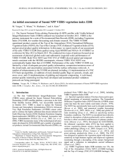 An initial assessment of Suomi NPP VIIRS vegetation index