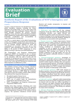 EPR Synthesis Evaluation Brief - Uganda Evaluation Association