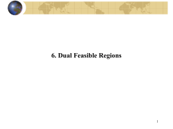 6. Dual Feasible Regions