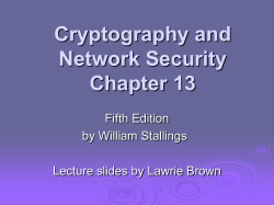 William Stallings, Cryptography and Network Security 5/e